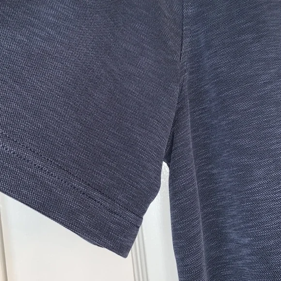 Men’s Croft & Barrow Navy Blue short sleeve Shirt EUC Large - Picture 6 of 11